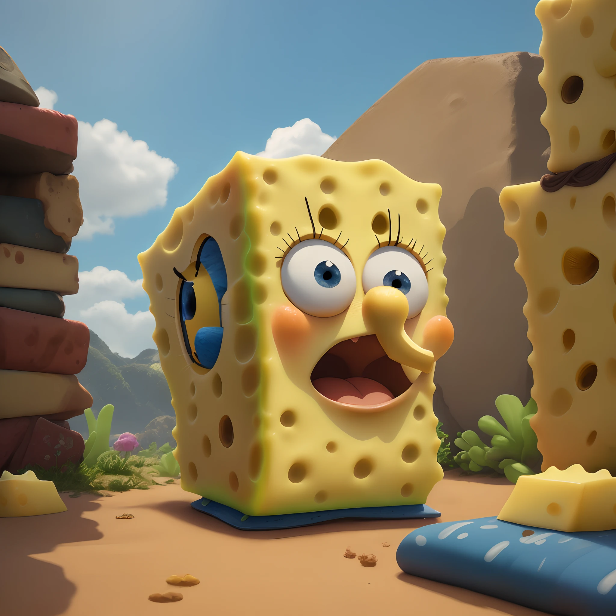 Spongebob at Sapucaí sambando