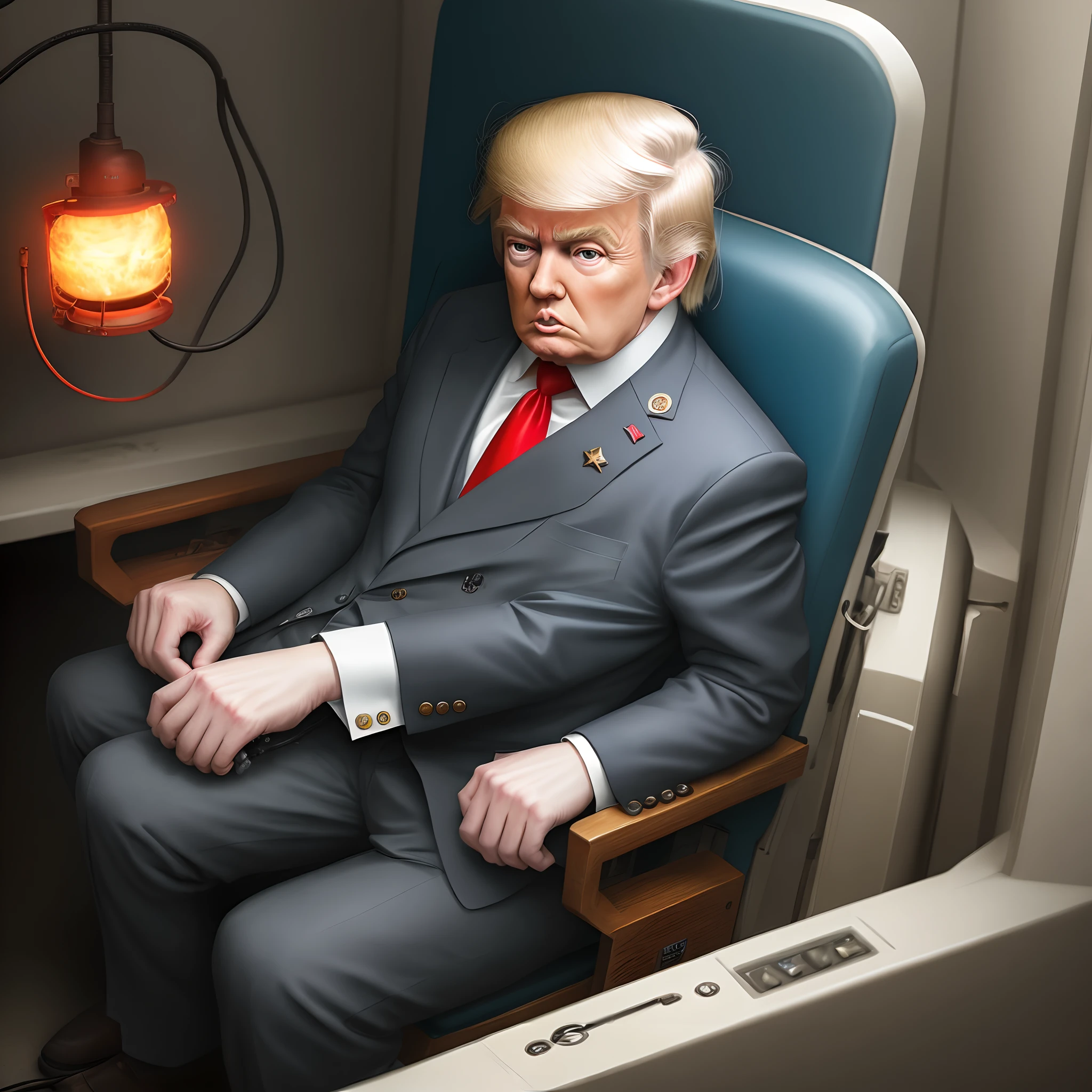 Trump in the electric chair