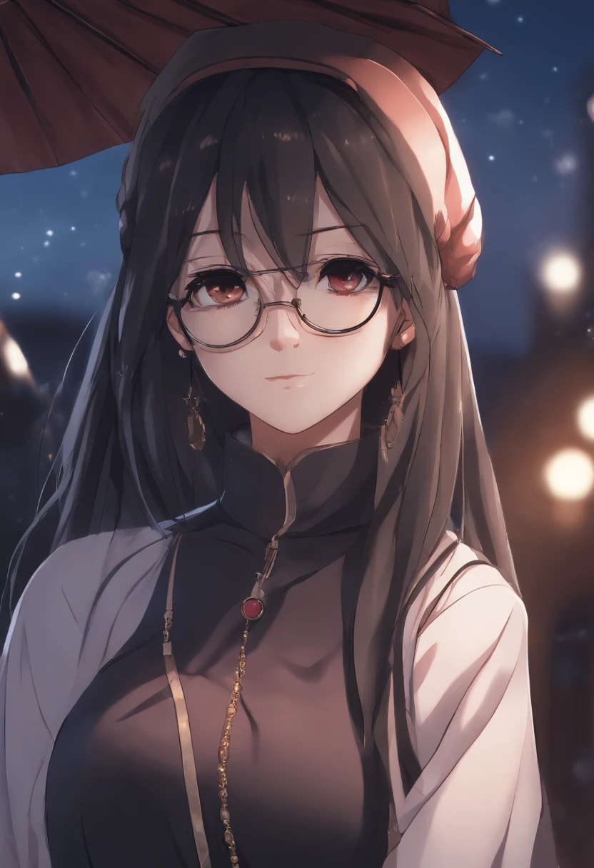 anime girl with glasses and long hair, anime visual of a cute girl, anime style. 8k, pin on anime, anime vibes, anime style 4 k, anime moe artstyle, anime aesthetic, anime girl desktop background, anime visuals, anime girl with real hair, ethereal anime, anime girl with long hair, beautiful anime portrait , anime , naruto, naruto anime, sharingan background, night time, dark , sharingan , wearing naruto headband