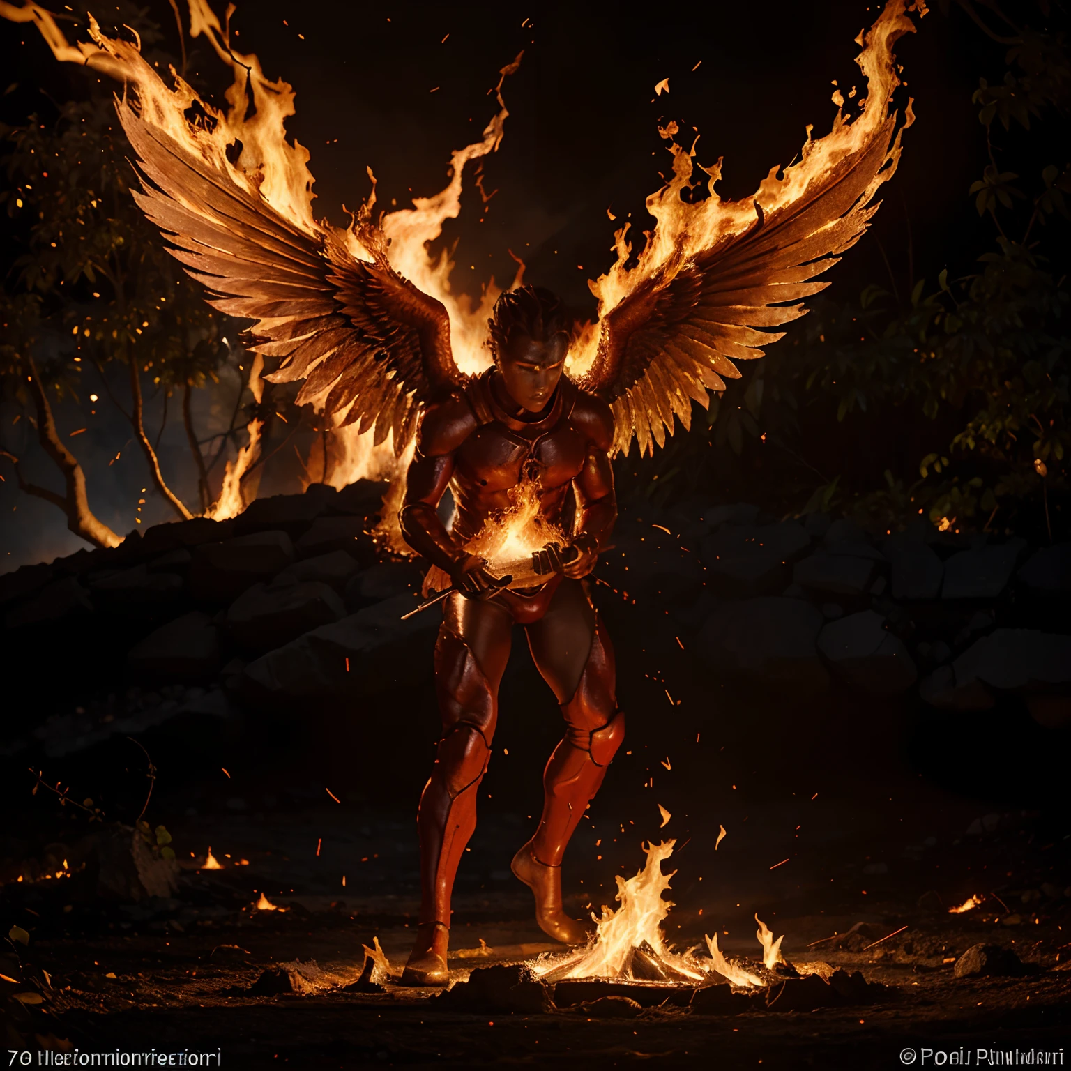 The Fire Elemental is the guardian of the spiritual realm of the Garden. They are passionate and powerful and can control fire and its elements, como calor, Light and Destruction, e criar tempestades de fogo, Lava flows and explosions.