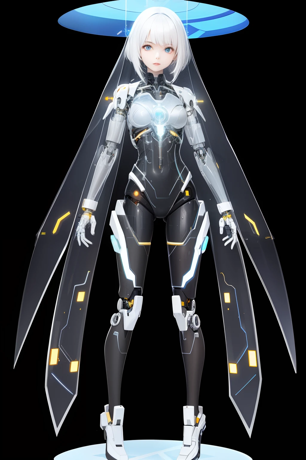 (transparent Cyborg),1girl,fix,fullbody