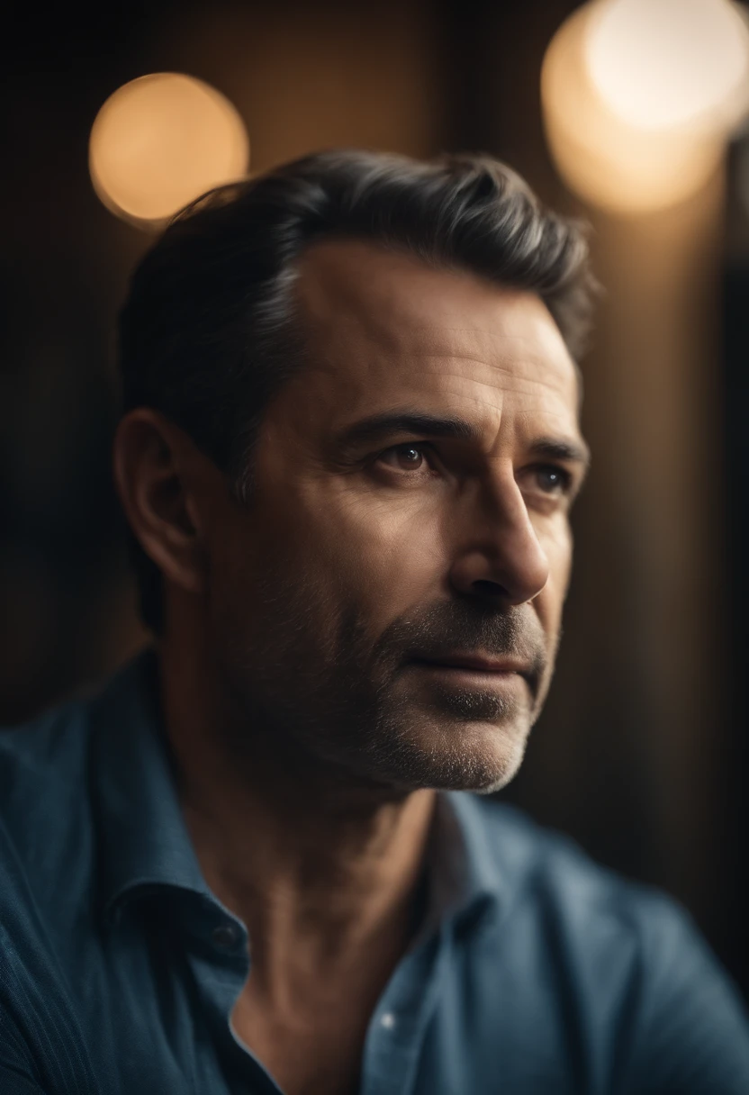 retrato de um homem de 40 anos moderno