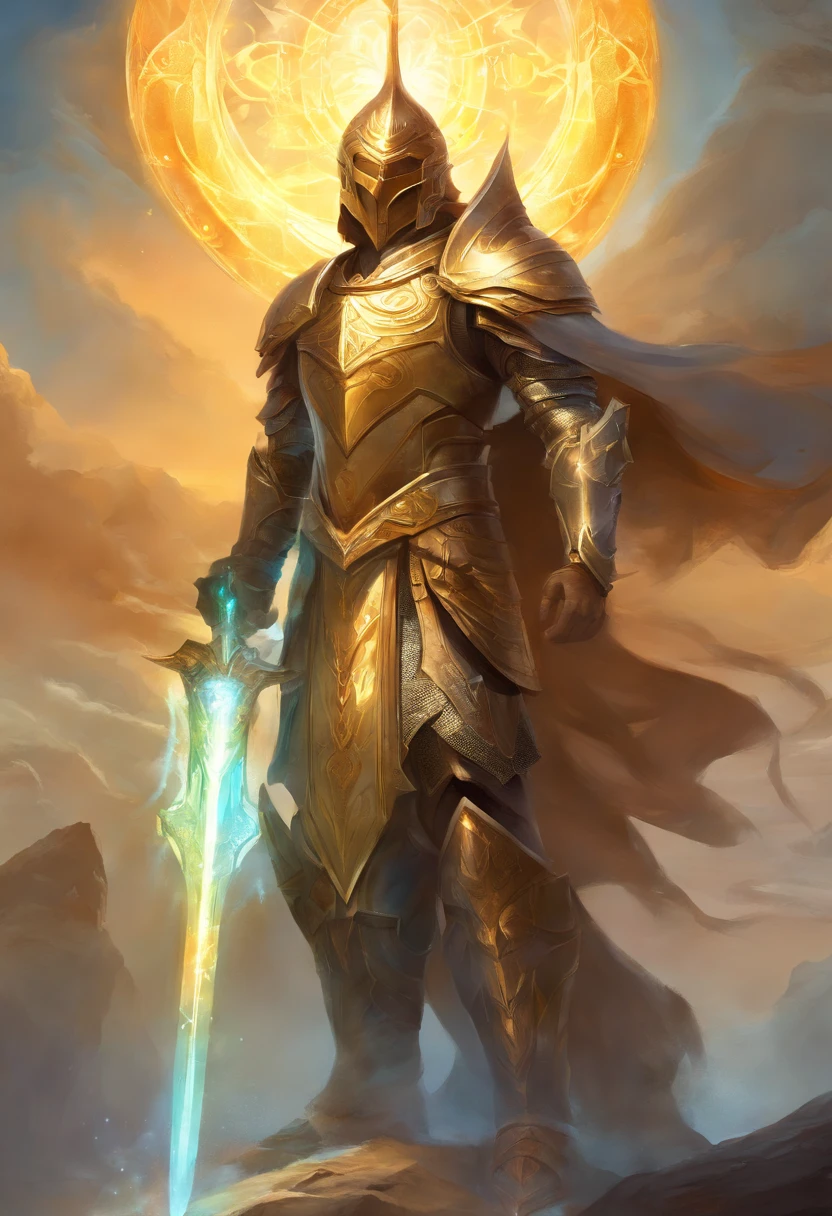 God of Light Man in Armor