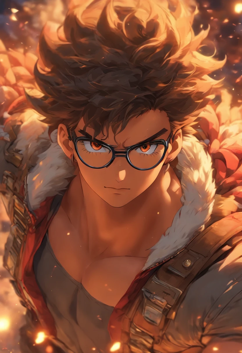 homem musculoso, academia, roupa de academia, aviator glasses, cabelo preto escuro ,pouco realista, desenho, alta qualidade, bonito, cicatriz na sobrancelha, detalhes, arte, corpo todo, rosto bonito e detalhado