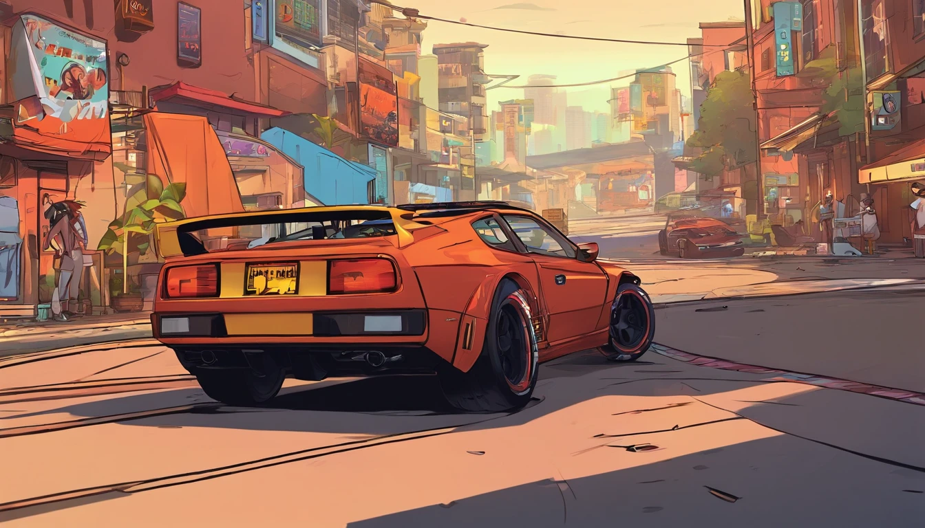 Arcade racing game with RPG story mode
-Retro-futuristic 90s aesthetic (Inertial Drift)
-Rich and expansive lore
-Player choice affects story
-Vehicle and character customization (NFS)
-Silent protagonist
-Develop relationships and build a crew
-Rival crews, possible territory mechanic (NFS Carbon)
-Open world map with city and mountain
-Online multiplayer co-op
-Heavy focus on Touge
-3D graphics, 2D art style (Hi-Fi Rush)
-Brake to drift controls that are quick and responsive (HWU but tighter)