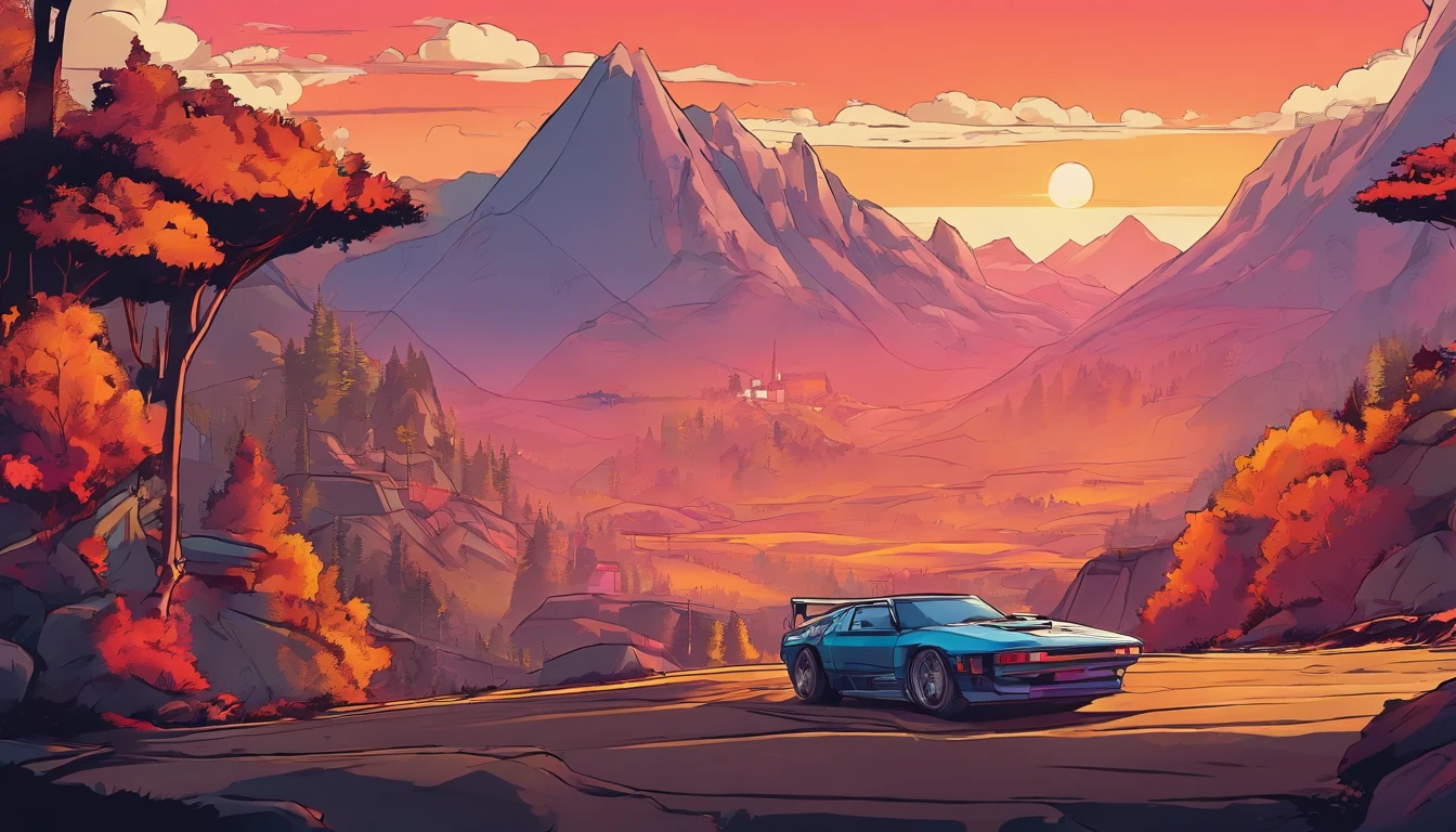 Retro-futuristic 90s tuner car drifting through the mountains at night. Arcade racing game with RPG story mode
-Retro-futuristic 90s aesthetic (Inertial Drift)
-Rich and expansive lore
-Player choice affects story
-Vehicle and character customization (NFS)
-Silent protagonist
-Develop relationships and build a crew
-Rival crews, possible territory mechanic (NFS Carbon)
-Open world map with city and mountain
-Online multiplayer co-op
-Heavy focus on Touge
-3D graphics, 2D art style (Hi-Fi Rush)
-Brake to drift controls that are quick and responsive (HWU but tighter)
