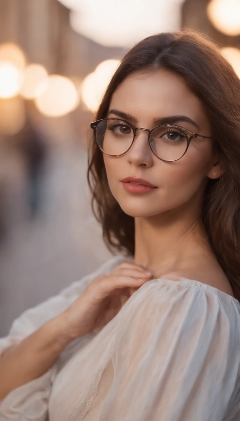 com oculos e seios grande