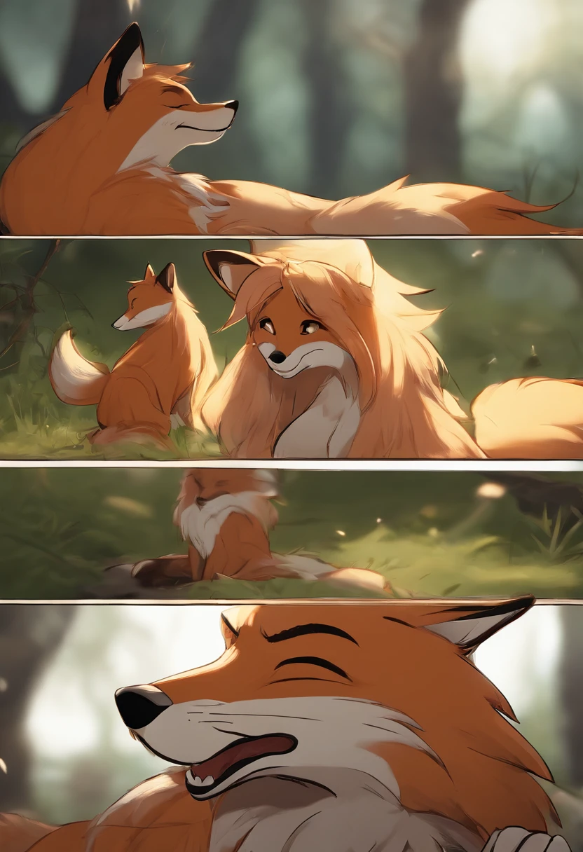 Detailed nsfw picture of young furry fox girl having sex with an anthro wolf wile he pushes its knot in her with cum covering her body and cum drips from her lips wile her belly swells from the anthro wolves cum with a detailed background and detailed picture quality, 1girl, 1boy, cym dripping from mouth, cum on body, gushing cum