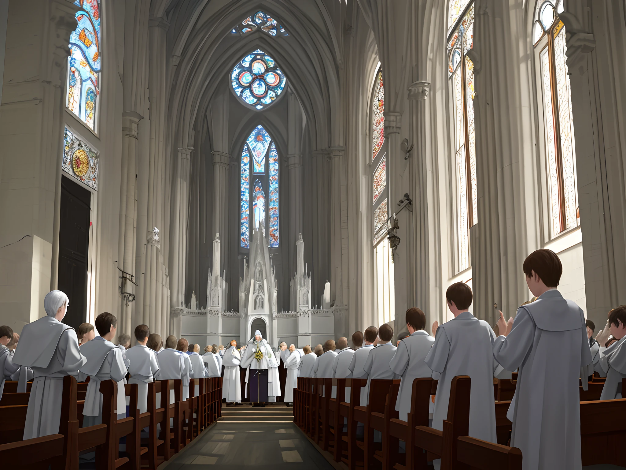 Acolytes at Mass