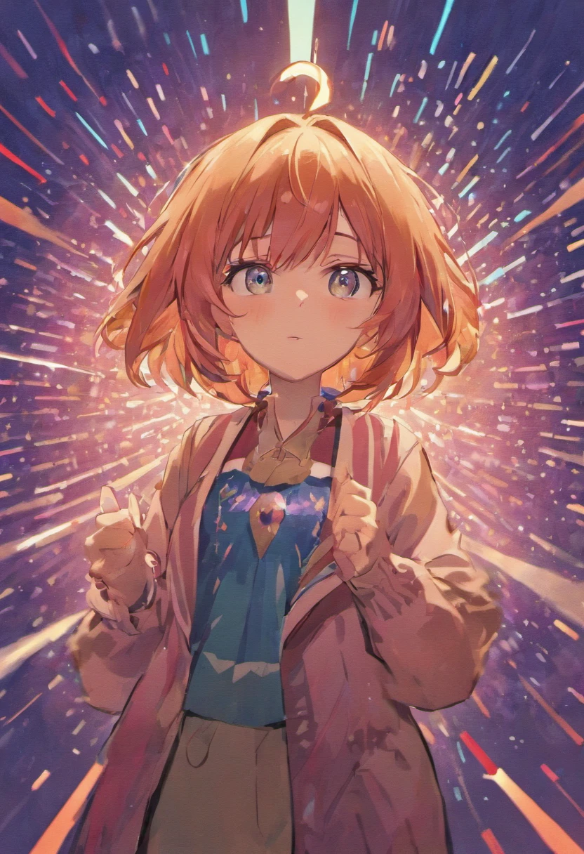 YouTuber New Street Comet character, (During stage performances), Masterpiece, Best quality, hyper qualit, absurd details, Best light, Best shadow,, Clear picture, Detailed face, Detailed eyes, detailed hairs, Detailed, Extremely detailed, A high resolution, 8K, 4K, hyper HD, Ray tracing, beautiful effects, Pictures (full bodyesbian)