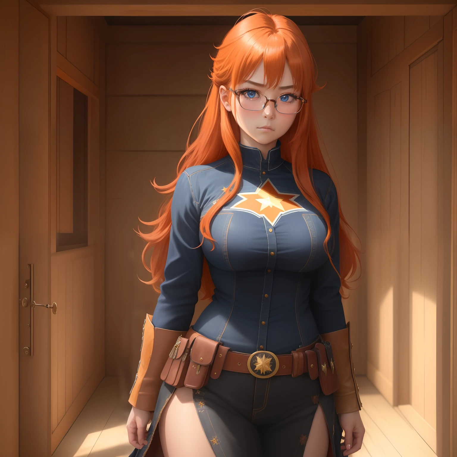 (erotic, seductive, lustful), (masterpiece, best quality), (intricate details), ultra detailed, beautiful and aesthetic, (photo), (1girl), nakiri erina, lipstick, medium breast, naked, stockings, glasses, ecstatic eyes, blushing, highly detailed, solo, nsfw, wild sex, large veiny dark dick, dick inside pussy, doggy style, cum on back