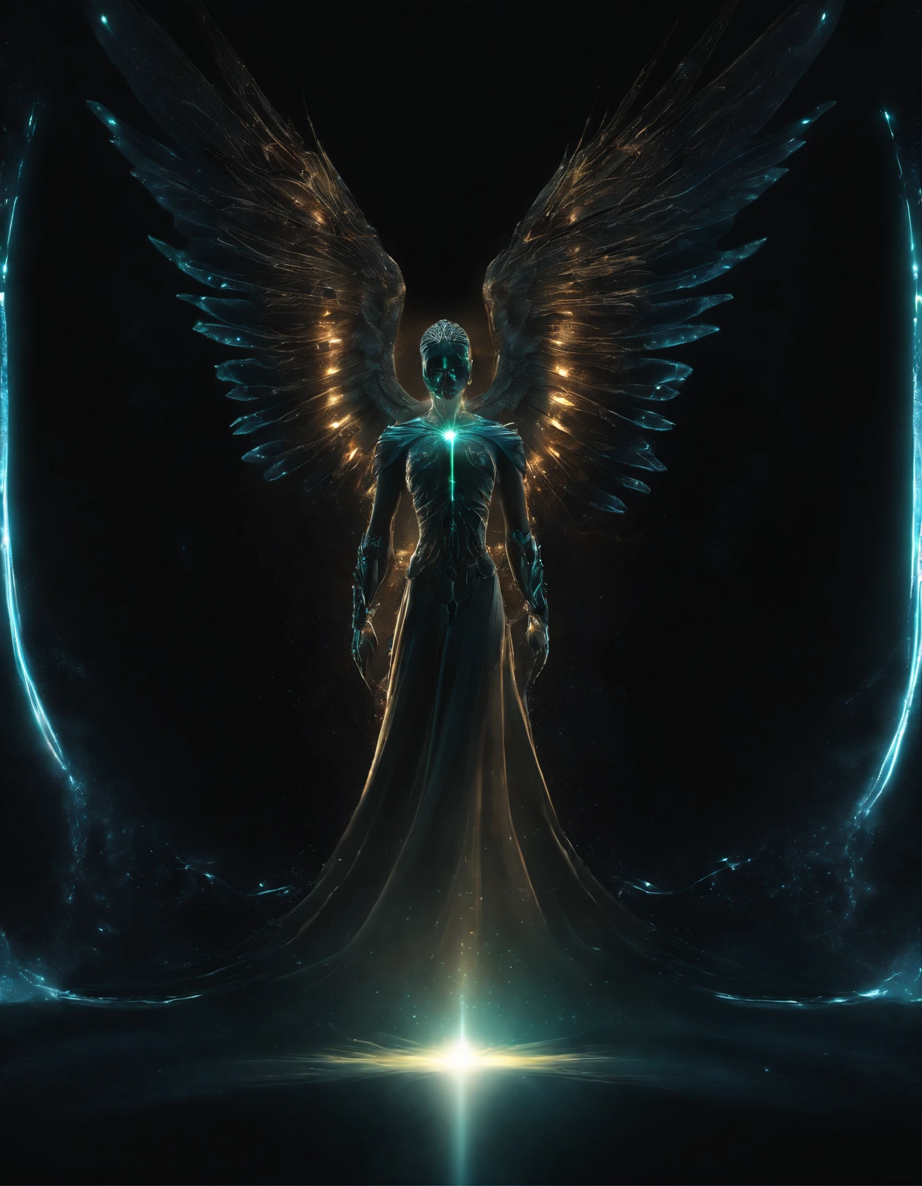 Cosmic Fallen Angel, glowing light eyes, Biomechanical, eerie, nightmarish, Very bright colors, Light particles, with light glowing, Mshiv, wallpaper art, UHD wallpaper  Cosmic Fallen Angel, glowing light eyes, Biomechanical, eerie, Creepy, nightmarish, Very bright colors, Light particles, with light glowing, Mshiff, wallpaper art, UHD wallpaper cosmic fallen angel, olhos claros brilhantes, Biomechanicals, estranho, assustador, Pesadelo, cores muito brilhantes, light particles, com luz brilhante, Mshiff, Arte do papel de parede, Papel de parede UHD