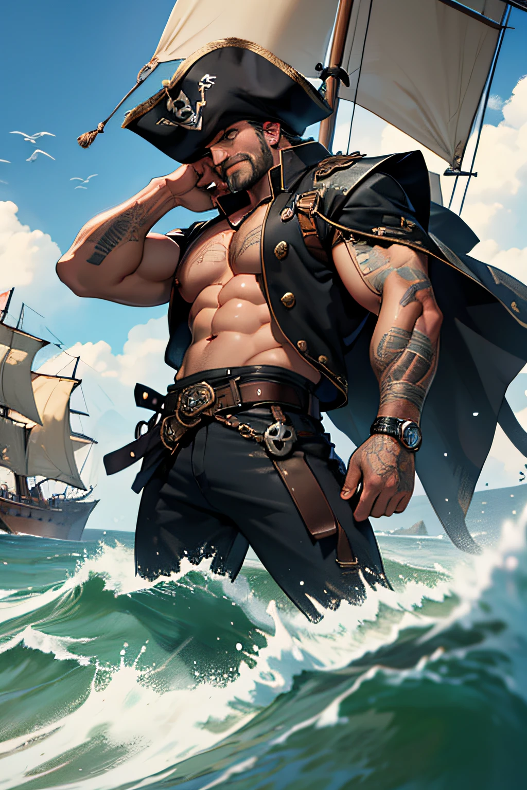 ((1 man and a group of ugly pirate NPCS - a young adult pirate boy wearing erotic pirate clothes is being stripped and sexually touched by a group of ugly group of men bastard pirates who want to fuck him)), ((gangbang)), ((yaoi hentai)), ((fingering:0.2)), ((inspired by Ppata’s yaoi comics)), ((1 young man being humped by a group of ugly pirate NPCs “bend your ass over, you are our slave now!”)), ((“ I’ll stuff your insides with gallons of all my cum inside you,bitch!”)), ((begging)), ((well drawn group sex poses:0.2)), ((big very thick veiny cocks:0.2)), ((fingering wet pussy:0.2)), ((well drawn detailed faces)), (bukkake), ((butt cheeks slapping)), ((fingering his wet pussy)),