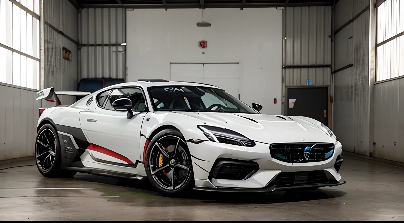 NAC 90A6, um carro de corrida de 2024, Inspirado em 21' Koenigsegg Jesko e 20' Volvo V60.