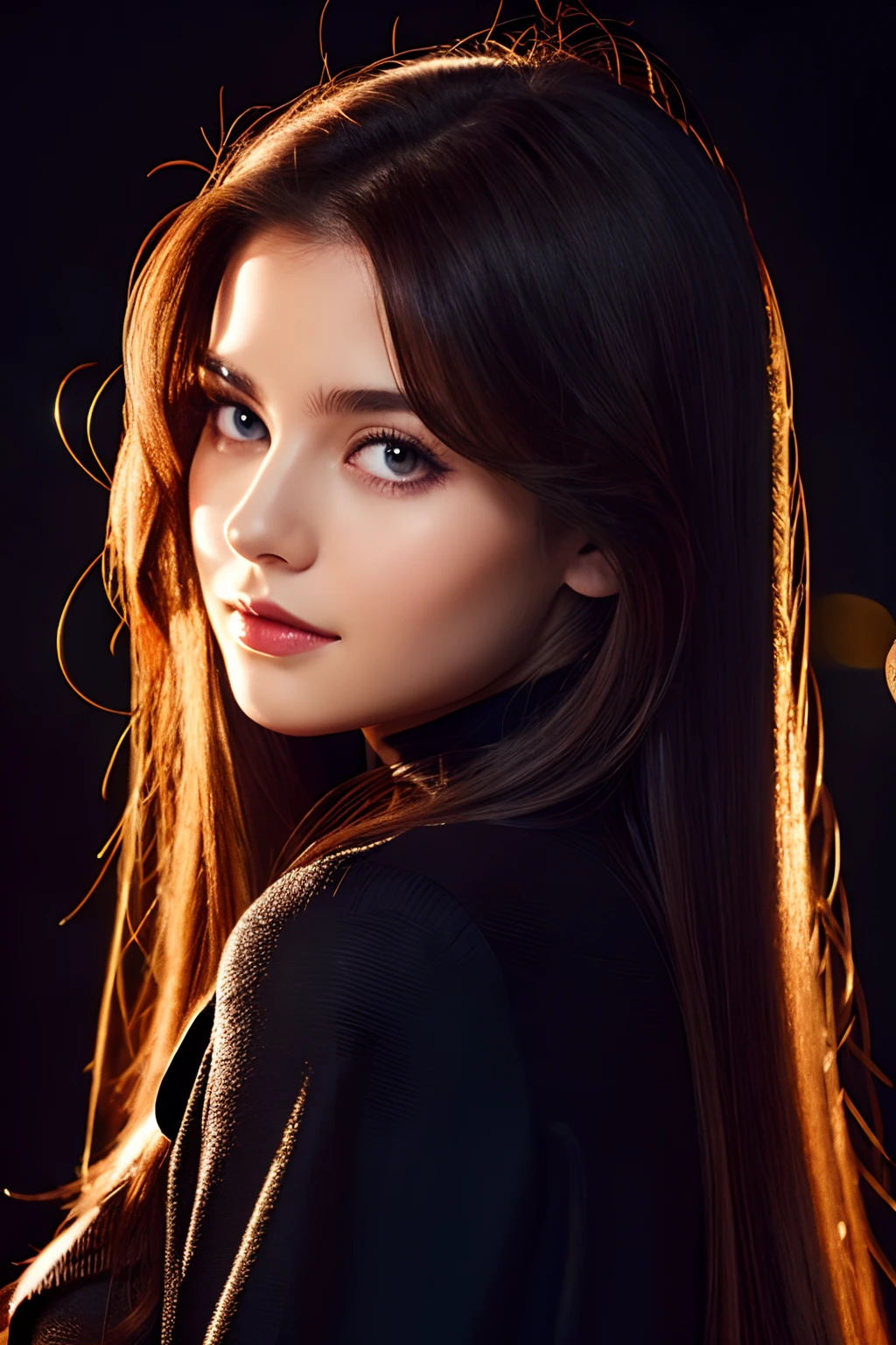 Real Women、Face Barbara Palvin、Longhaire、A dark-haired、Red eyes、Wings on the back、fulＨＤ、Black background、fulＨＤ、