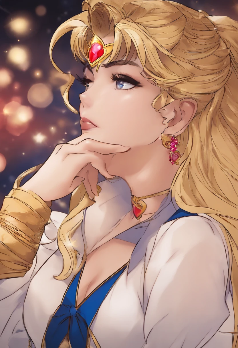 Serena Tsukino, de Sailor Moon, fazendo cara de sexy