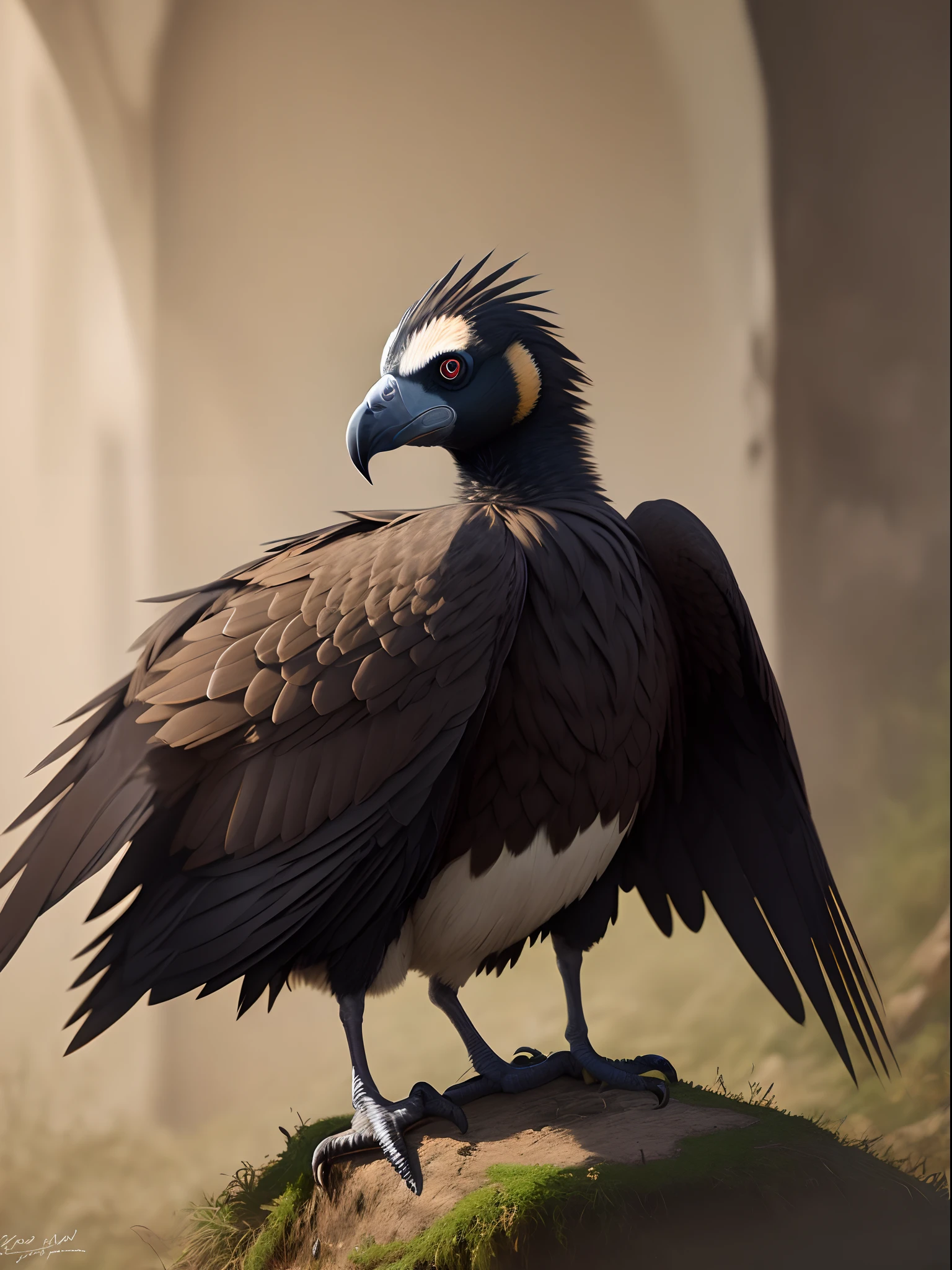 A creature with the body and beak of a man, digital art, realistic, detailed, artstation, 8k. volumetric lighting, octane render, trending on art station. art by carl gustav carus. sharp focus. nikon d 850. f / 2. 5. shutter speed 1 / 60. iso 1 6 0 0. <lora:Fast:0.69>