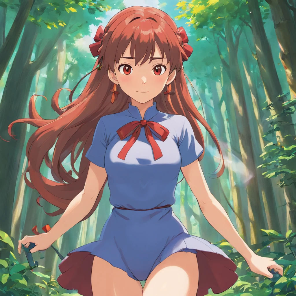 Carol is a 1.60 meter tall woman with a voluptuous and curvy figure. She has broad shoulders, a slim waist and generous hips that accentuate her femininity. His skin is a warm, healthy red tone. She has deep brown eyes and long red hair in braids with magically colored ribbons. His arms are sculpted due to his constant practice of magic, and his legs are firm and well proportioned. This detailed description creates a vivid image of your body.