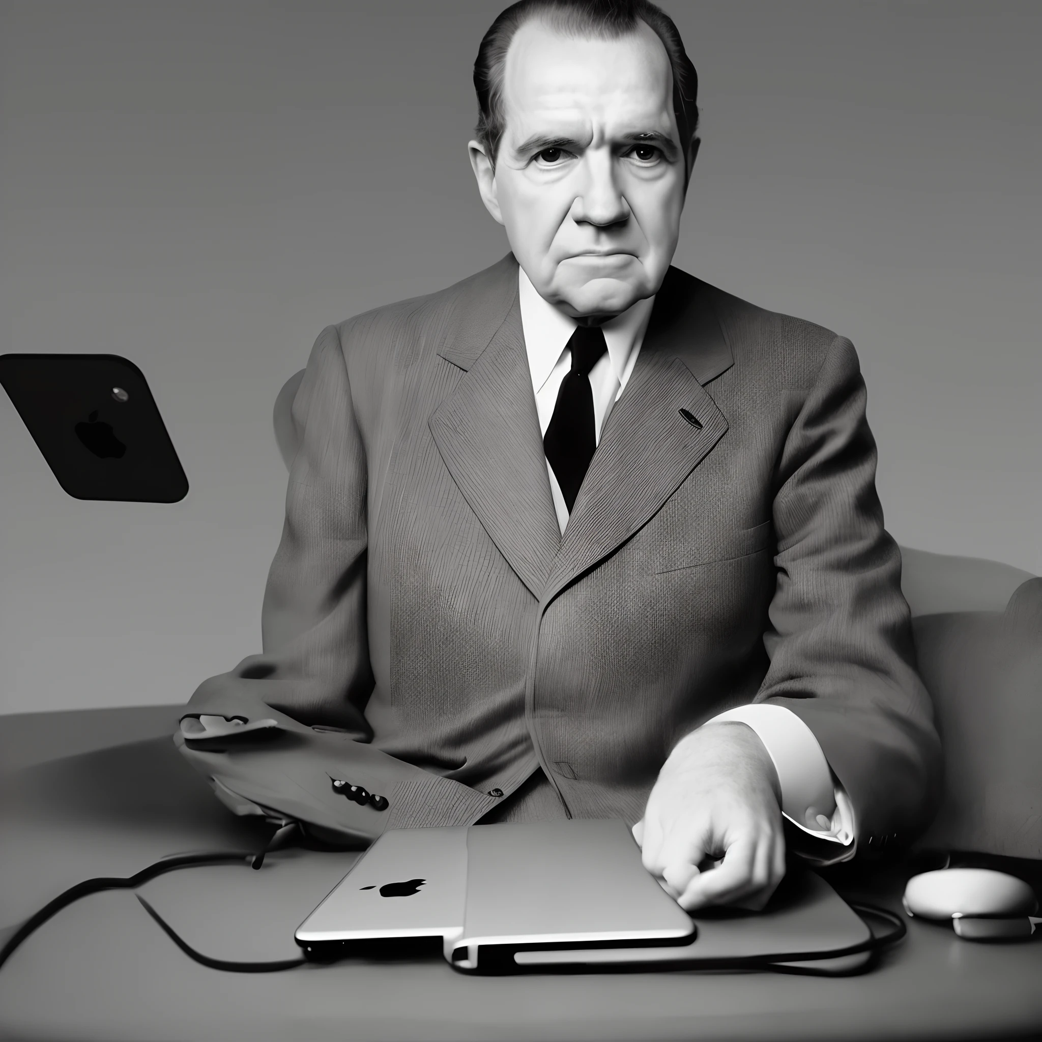 Richard Nixon on IPhone