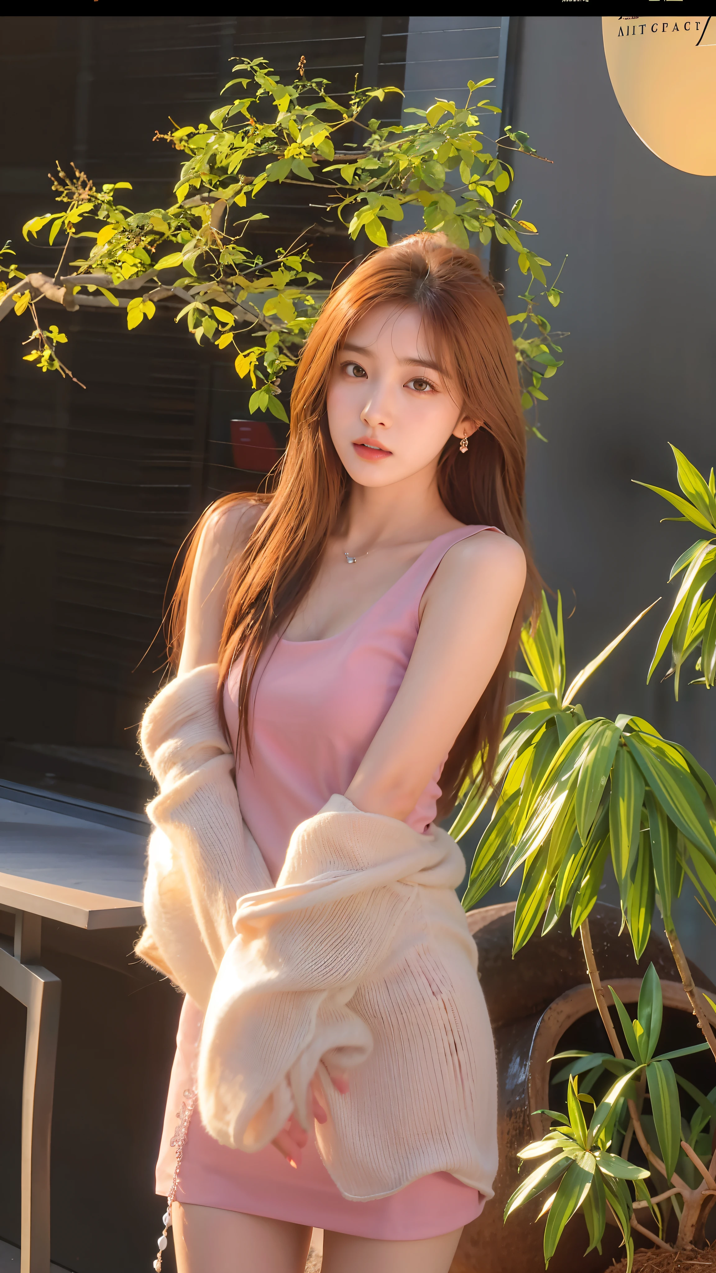 araffe asian woman in a pink dress posing for a picture, Gorgeous young Korean woman, bae suzy, Shin Jinying, Beautiful young Korean woman, 8K Artgerm bokeh, sakimichan, Soft portrait shot 8 K, beautiful Korean women, Choi Hyun-hwa, hot with shining sun, Korean girl, jaeyeon nam