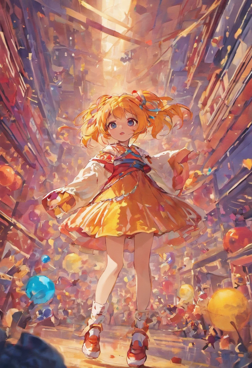 design me anime adventure clothes for a young female child