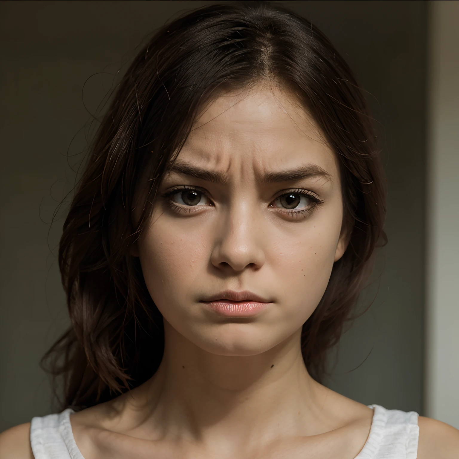 Cartoon character look sad