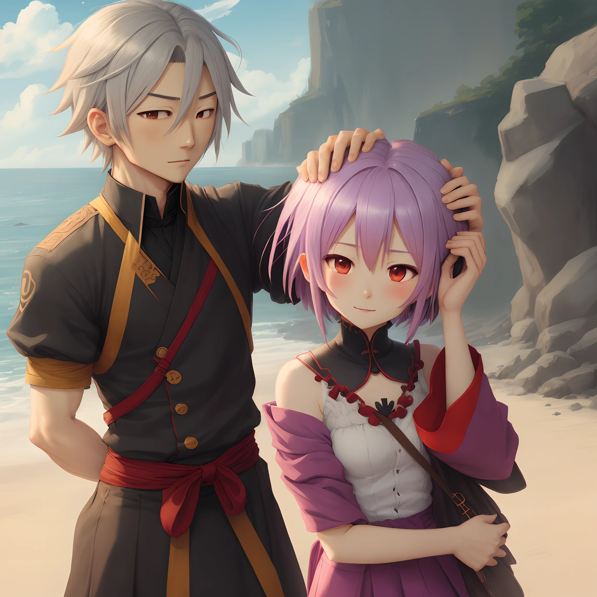 Satoro gojo holding sukuna's head