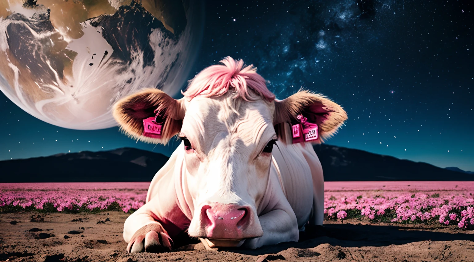 pink cow, cosmic