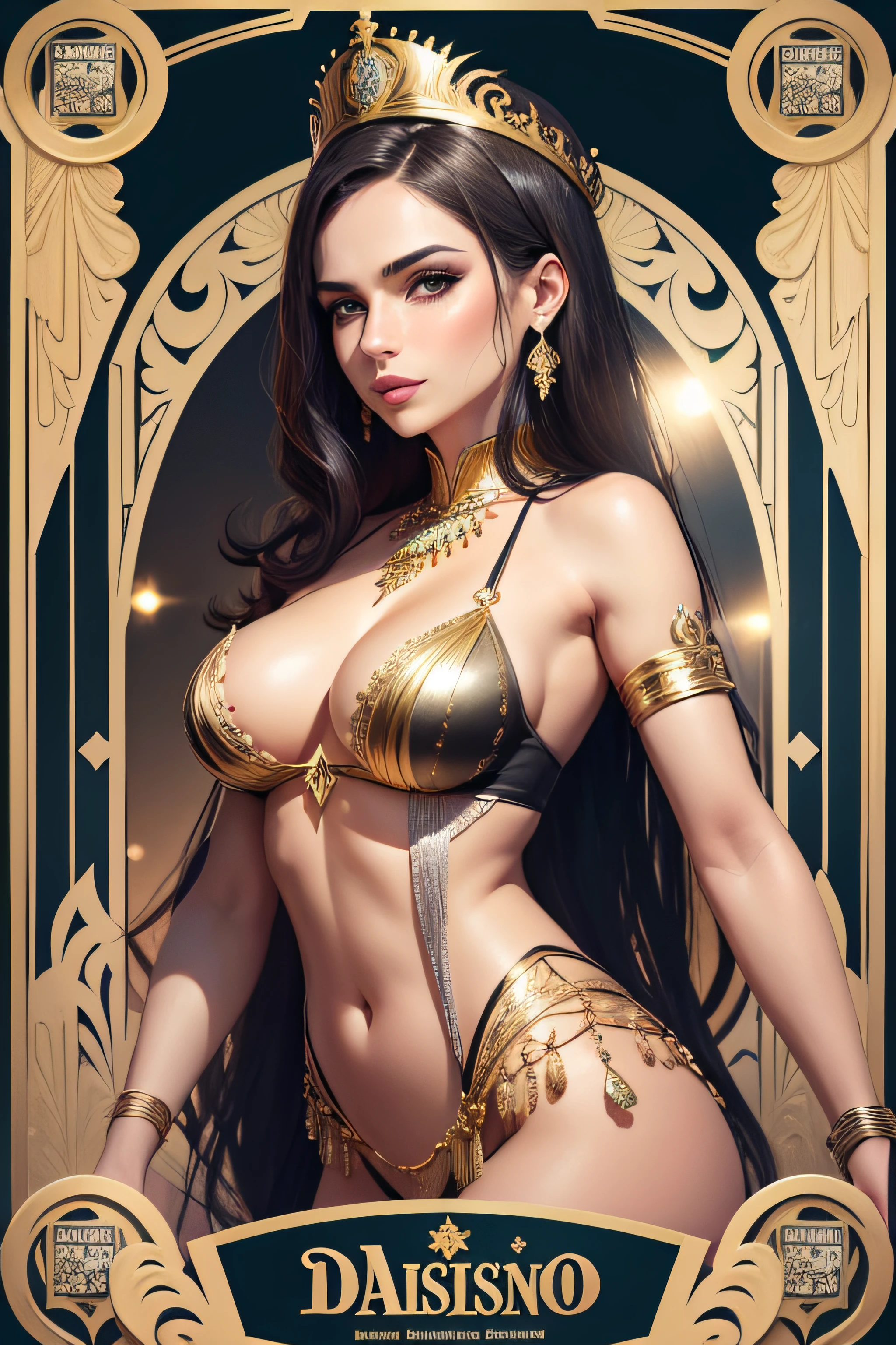 logotipo para um cassino, ela contem cartas de um baralho, dados e diamantes