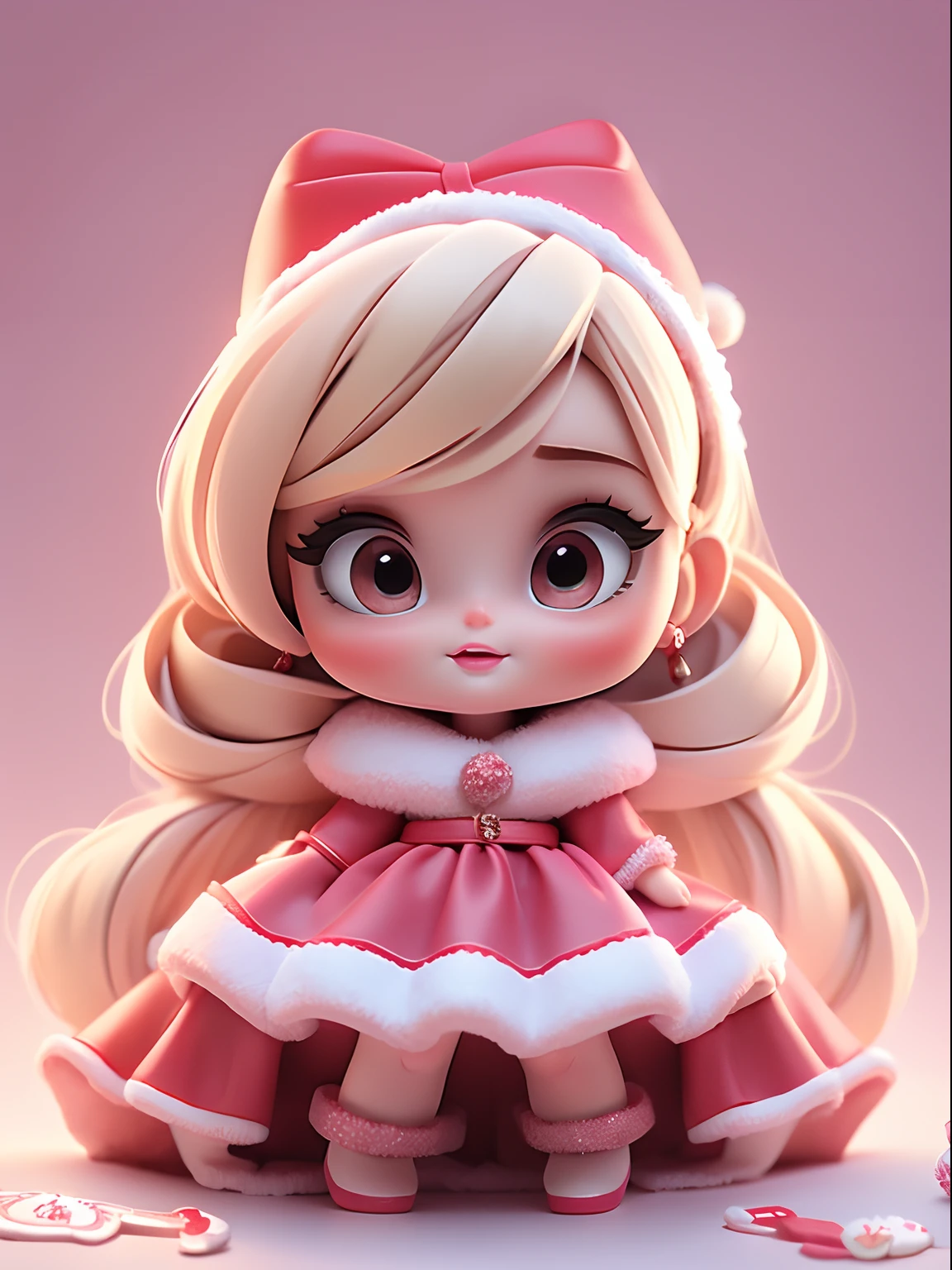  Cute Chibi Christmas Mood, Tema Natal, Linda, Barbie