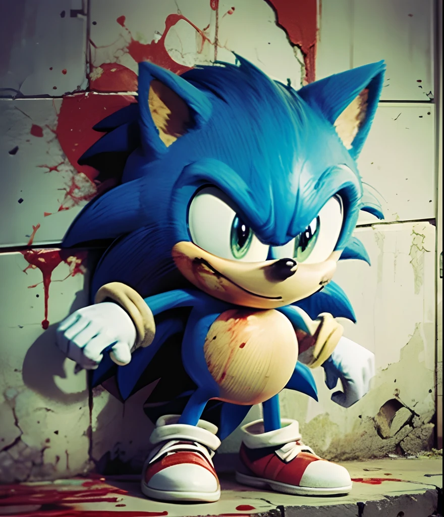 blood man with sonic the hedgehog in the wall --auto --s2