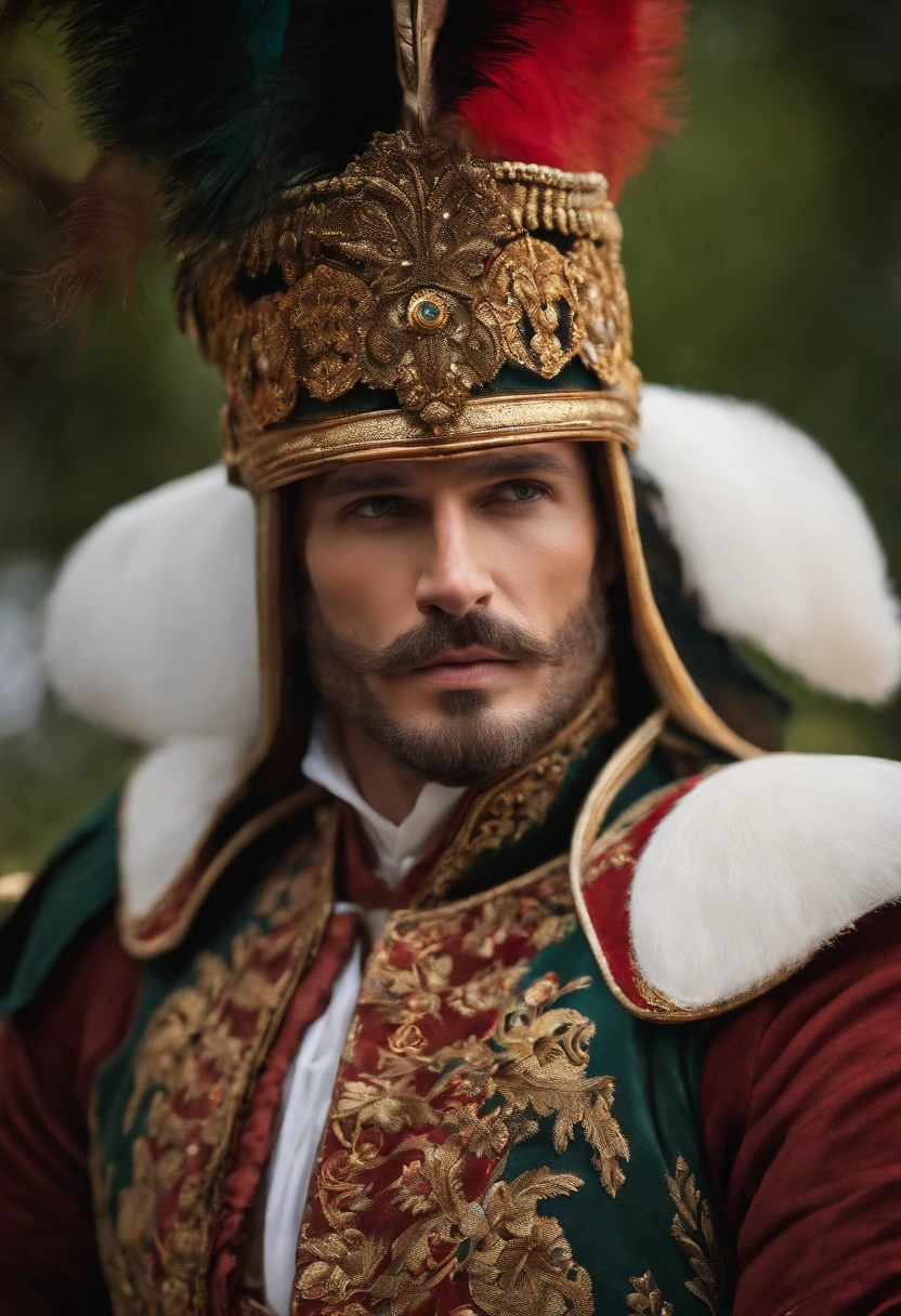 Homme de face , highly quality, jolie costume et armures