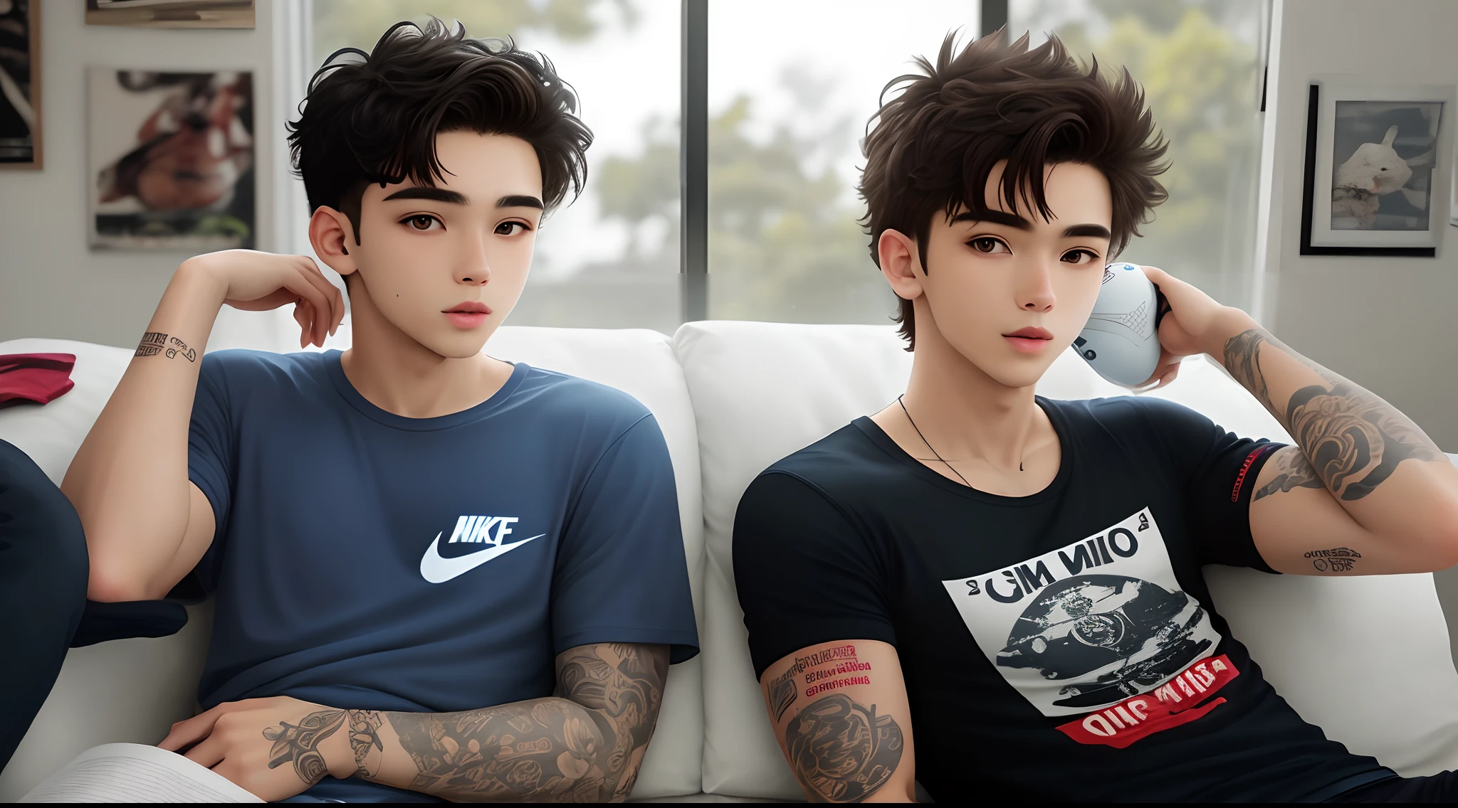 Handsome boy ultra realistic, -- 4