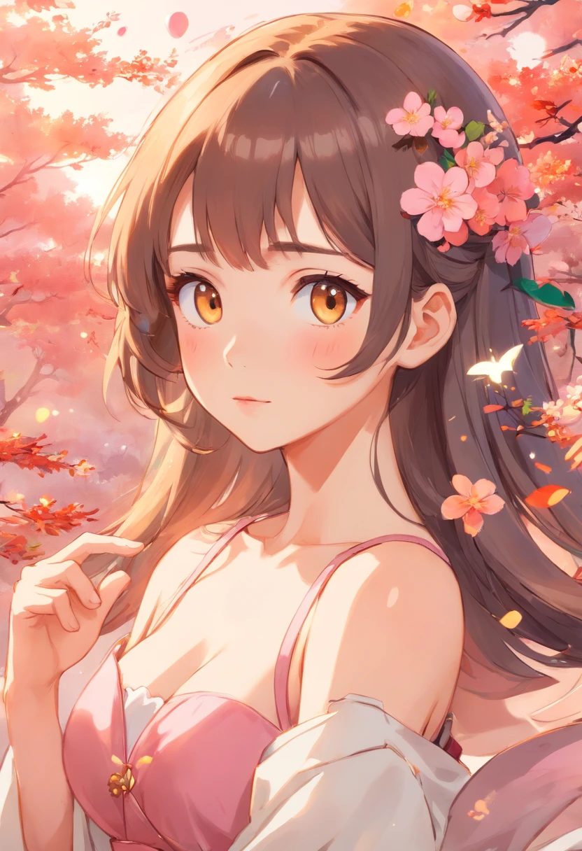 Una bella mujer china gentil y encantadora, delicate sexy collarbone, Encantadora cara de huevo de ganso, 双眼皮, Ojos inteligentes de flor de durazno, labios rosados, small upturned nose, hombros desnudos, Cara enfocada, Primer plano de la cara, Ultra HD, Super detail, Foto de cuerpo entero, Ultra-fine light transmission Optimal ratio of four fingers and one thumb, Minifalda JK