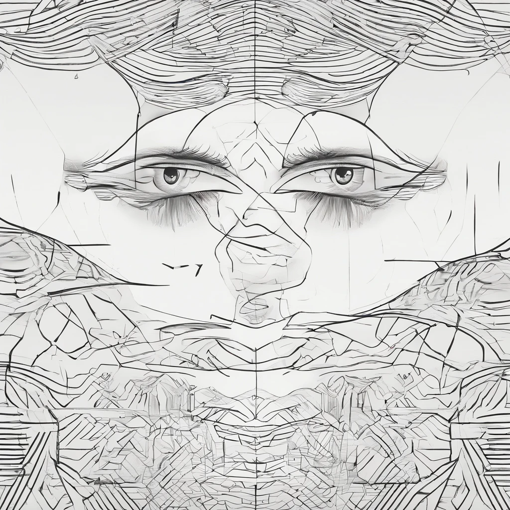 Face Split down the middle