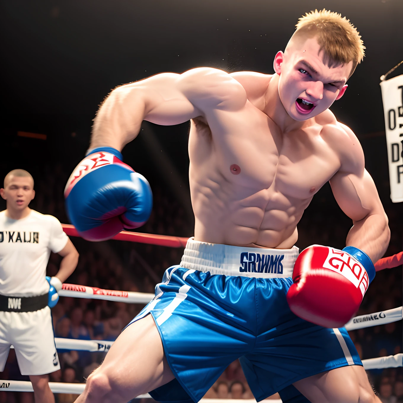 baby gronk boxing with Muhammed ali