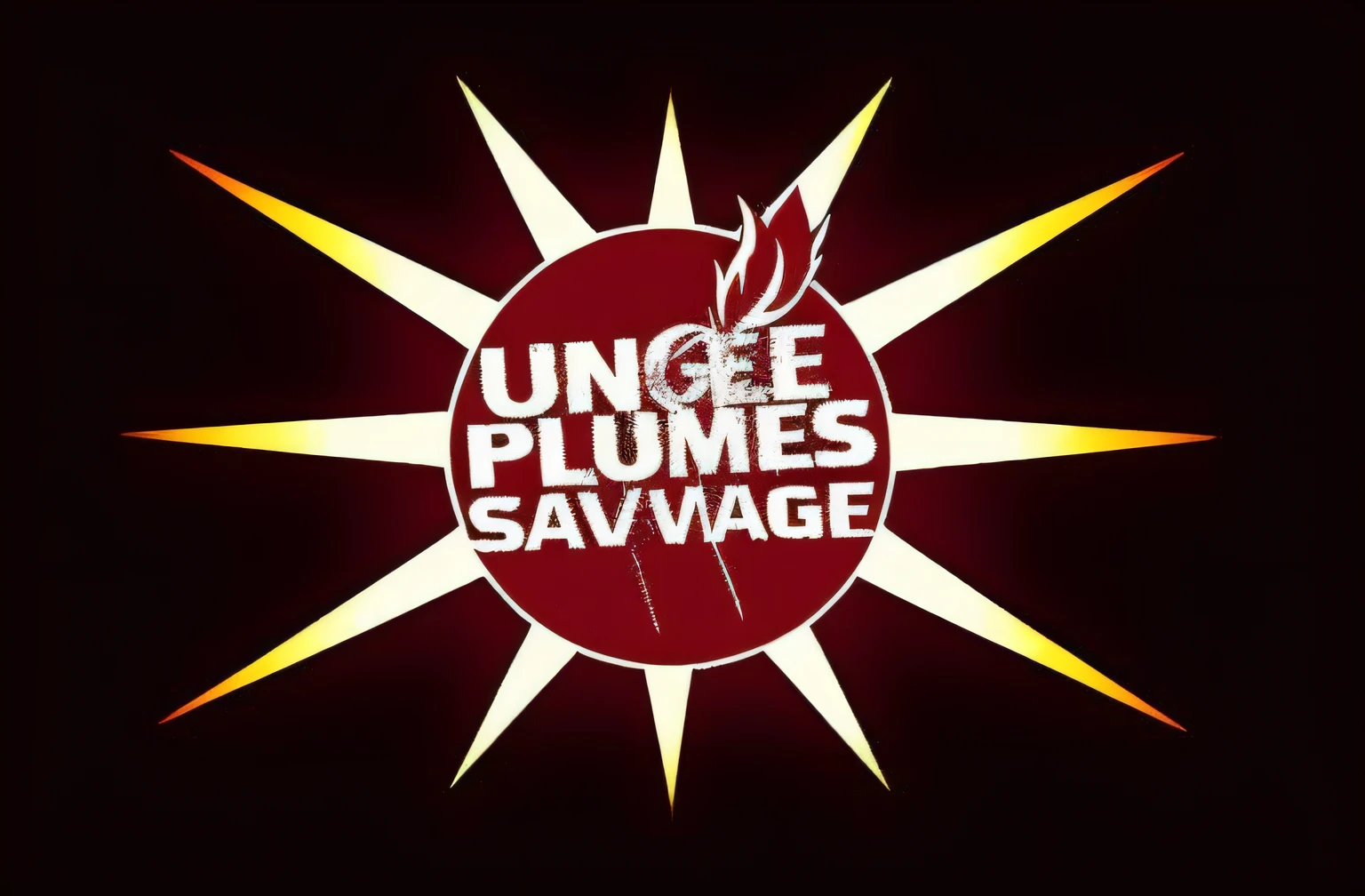 Un logo rouge et jaune avec les mots United Plumies Savage, sauvage, Units, alternate album cover, Promotional artwork, Logo du jeu, album cover, flim, logo », Logo Art, promo art, official artwork, kinematics", Flammes de Phoenix, Image promotionnelle, Ludovic Plouffe, Work », Photo promotionnelle, artwork », Vignette lourde!, Photo promo