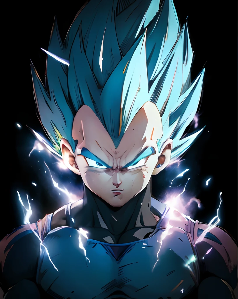 Hyperrealistic version of Vegeta, hyperdetailed, hyperrealistic
