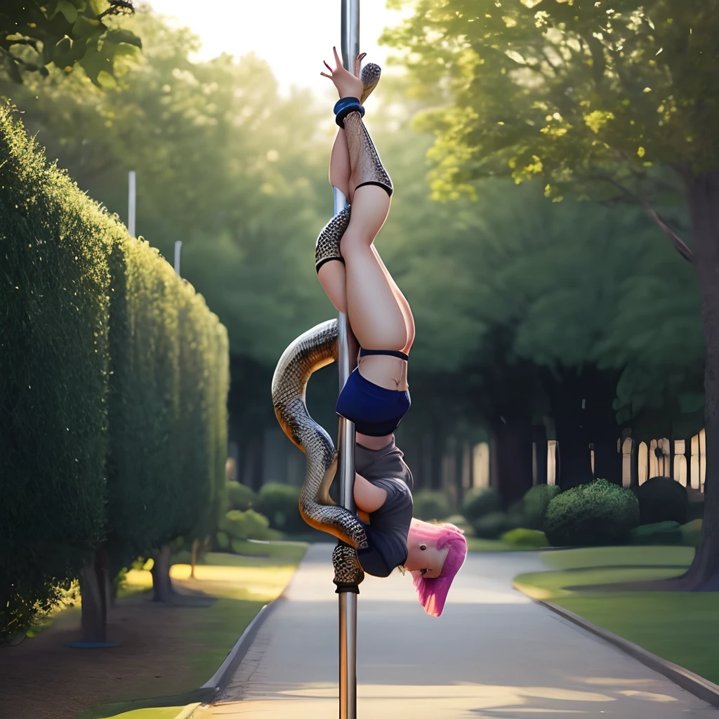 snake pole dancing