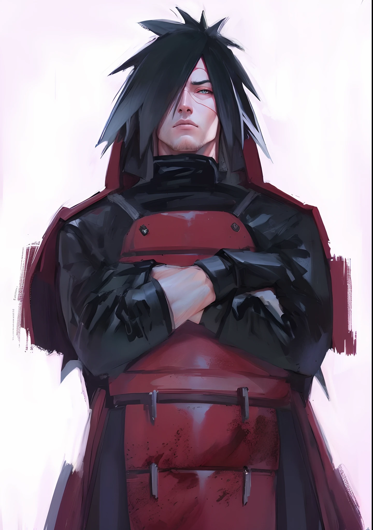 Hyperrealistic version of Madara, hyperdetailed, hyperrealistic