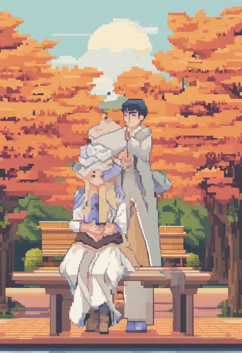 Komi San with Tadano kun in a japaneses park