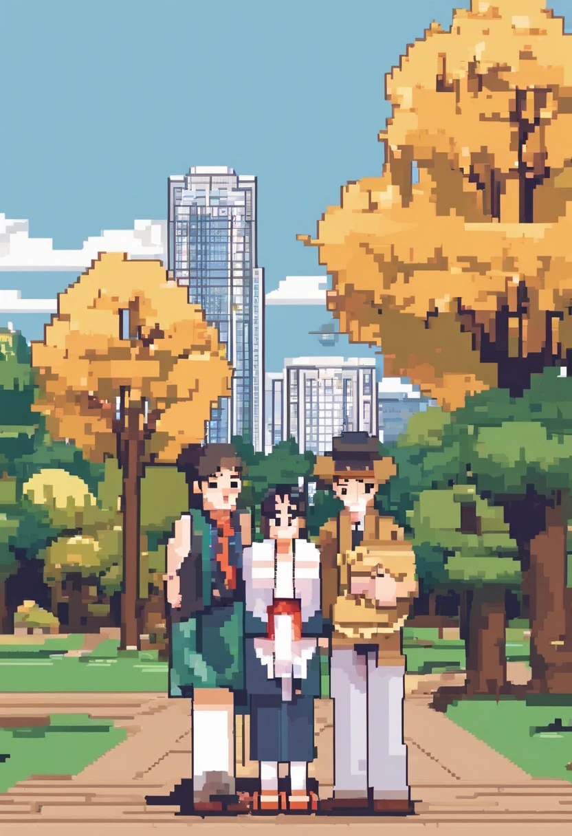 Komi San with Tadano kun in a japaneses park