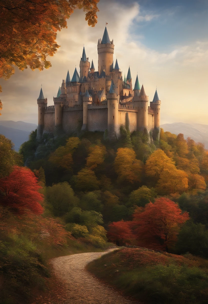 Castle of Cairparavel with several Narnians around it