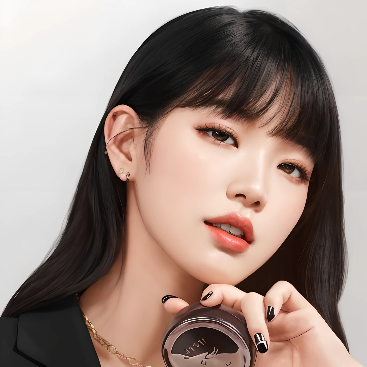 Mujer de Araffe sosteniendo un reloj en la mano y con un collar, Bae Suzy, Jinyoung Shin, Lalisa Manobal, maquillaje popular de Corea del Sur, maquillaje coreano popular, JIA, Ella tiene el pelo negro con flequillo, Parque Ji-min, Lee Ji-eun, Lee Ji - Eun, Lalisa Manoban de Blackpink, Jaeyeon Nam, Sun Yunjoo