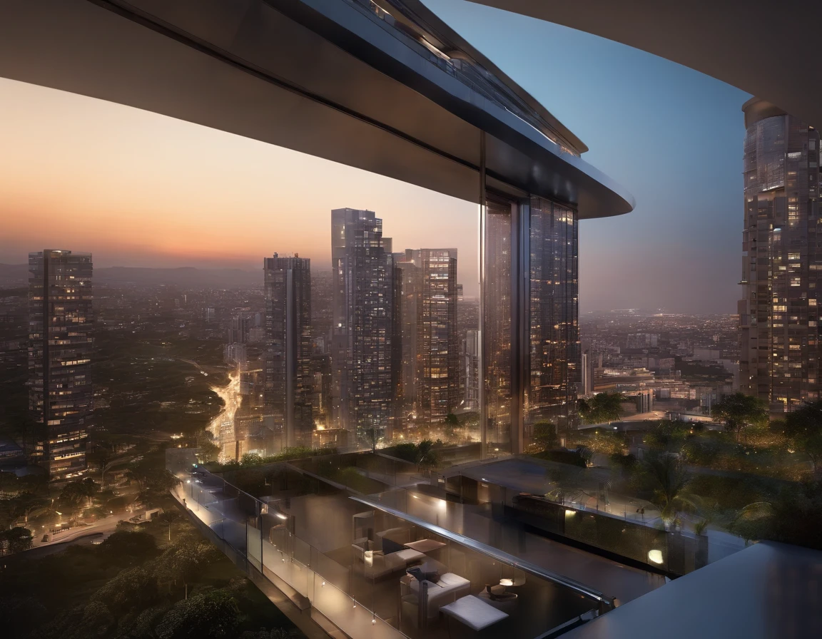 (melhor qualidade,4k,8k,Altas,master part:1.2),ultra-detalhado,(Realistic,fotorrealista,photo-realistic:1.37),CIDADE FUTURISTA,sunset illumination,Skyline da cidade, cores vibrantes,skyscrapers,luzes brilhantes,Advanced technology,Hovering satellites,aeronaves voando,arquitetura moderna,Transporte flutuante,design sofisticado,atmosfera animada,Urban metropole,Efficiency and functionality,Elegance and innovation,Harmony and balance,ruas cheias de gente,Traffic flows smoothly,rio fluindo suavemente,Reflection of the lights on the surface of the water,serenidade e tranquilidade,Majestic sunsets,tons de laranja e roxo,Raios do sol desvanecidos,gradiente de cores quentes,gradual transition from day to night,ambiente acolhedor e convidativo,Futuro otimista e brilhante,Tecnologias emergentes,comunidade diversa,redes interconectadas,Advancements in Sustainable Energy,Energy-efficient buildings,360-degree panoramic view,Infraestrutura ecologicamente correta,holographic displays,Features of Smart City,seamless integration of nature and technology,ambiente inspirador e criativo,Dynamic and ever-evolving cityscape,Sistemas de transporte futuristas,Massive Air Terminals,Innovative residential areas,Skyscraper Towers of Progress,Ever-changing skyline,Dynamic Light and Shadow Patterns,Cidade dos sonhos e infinitas possibilidades,encantado com a beleza da cidade,Imagination taking flight amidst the cityscape,Uma fuga para o futuro