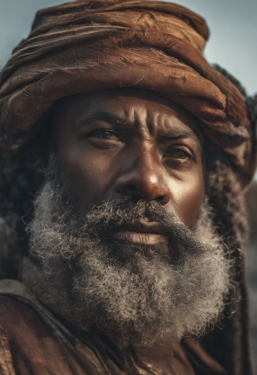 Man with beard and hat in front of a wall, Homem africano, retrato impressionante, Directed by: Mario Borgeaud, African facial features, Rosto robusto, great pinterest photo, beautiful face!!!!, rosto texturizado robusto, Directed by: Lee Jeffries, beautiful face!, beautiful face!!, Directed by: Fabien Charuau, Directed by: Luz frontal suave Pieter Huys, brilho, HDR, (cores suaves: 1.2) Hiperealista,realista, Realismo, renderizado, Alto contraste, digital art photographyrealistic trend in Artstation 8k HD high definition detailed realistic, detalhado, textura da pele, hiper detalhado, textura de pele realista, armadura, melhor qualidade, ultra high-resolution, (fotografiarrealista: 1.4), alta resolução, detalhado, Calado bruto, sharp re, por lee jeffries Nikon D850 Filme Fotografia de Stock 4 Kodak Portra 400 Lente F1.6 Rich Colors Realistic Texture Dramatic Texture Dramatic Lighting Irrealengine Trend on Artstation Cinestill 800