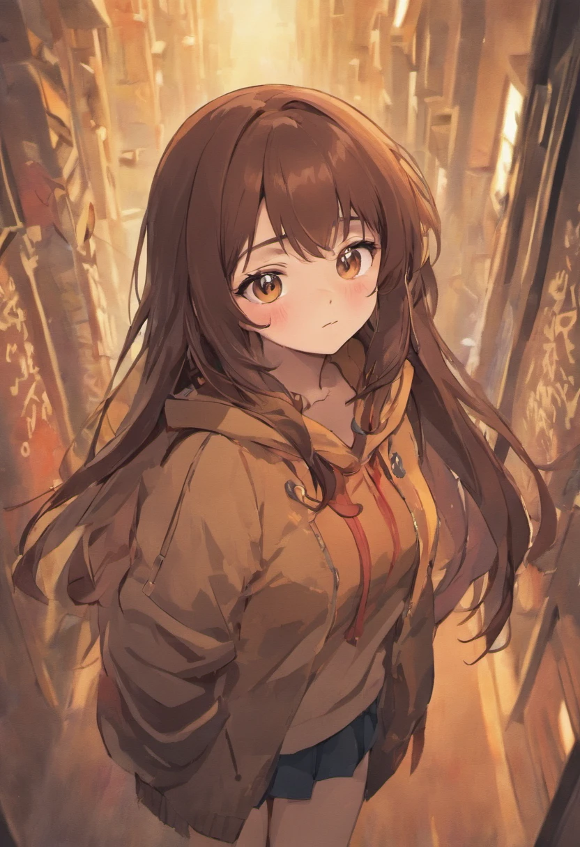 Chubby long dark brown hair brown eyes pretty cute