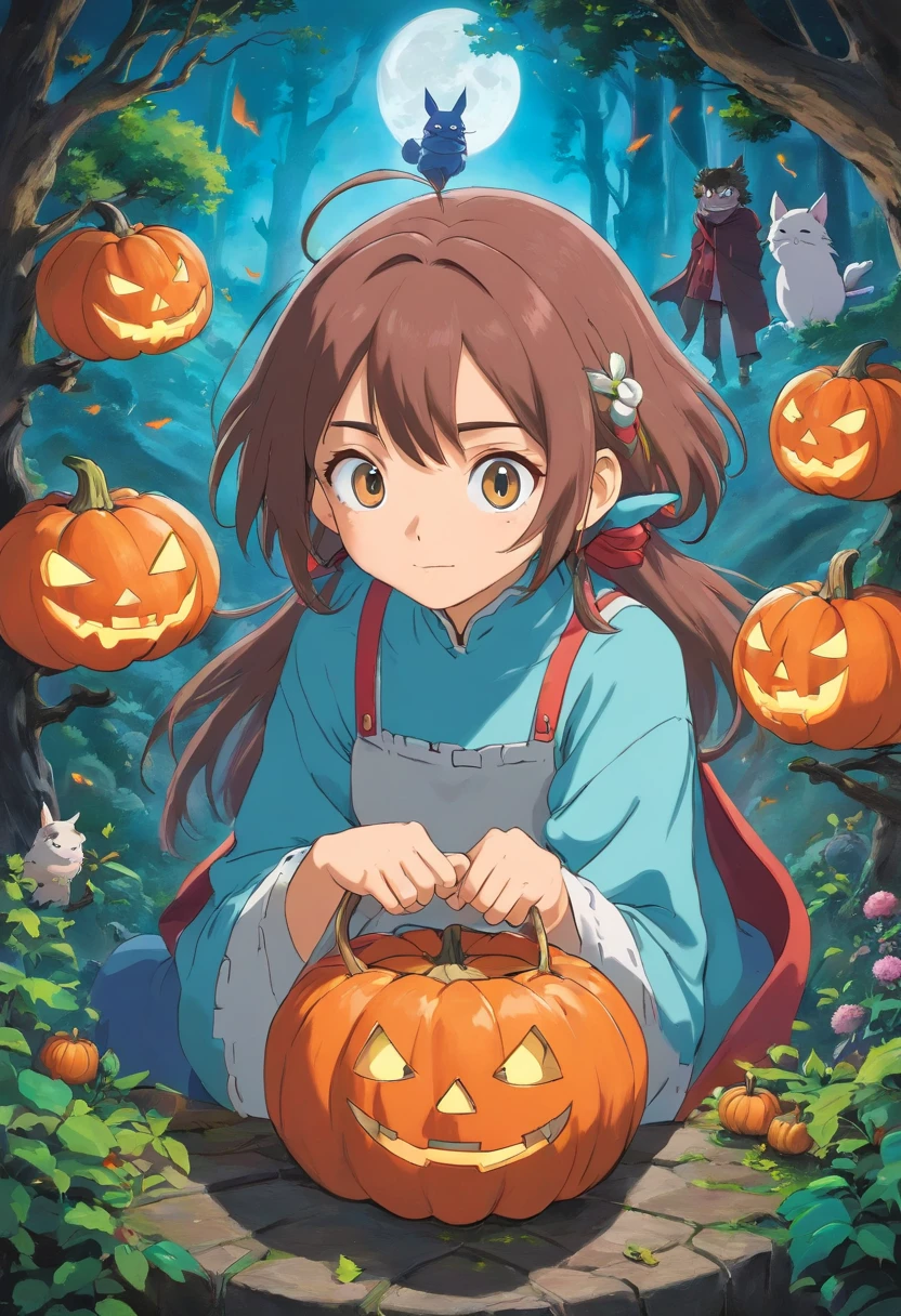Personagem garota de anime, haloween