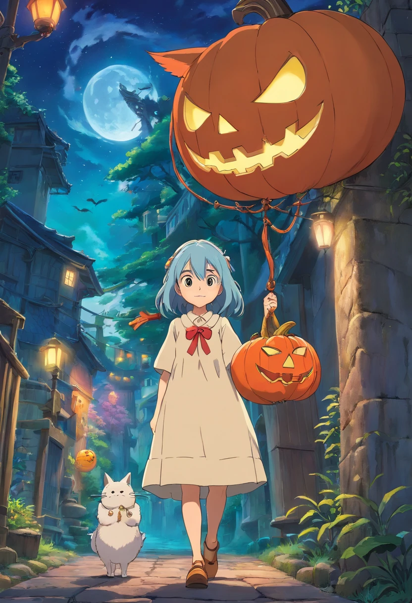 Personagem garota de anime, haloween