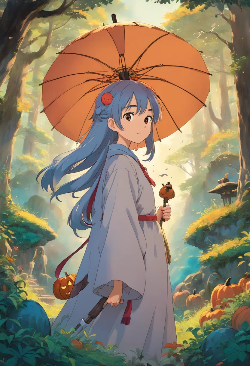 Personagem garota de anime, haloween
